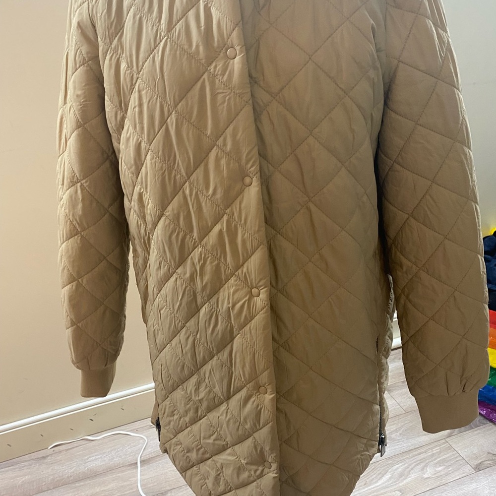 Vero Moda Tan Quilted Puffer Coat